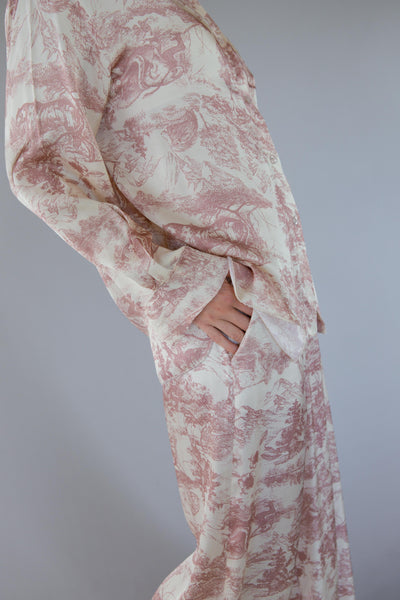 CONJUNTO TOILE DE JOUY SB24 ROSA U