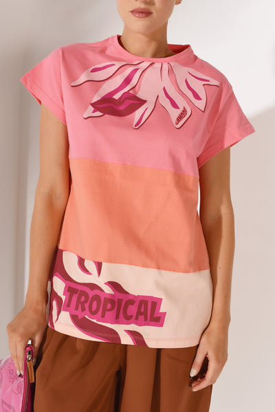 REMERA TROPICAL PLMJ23