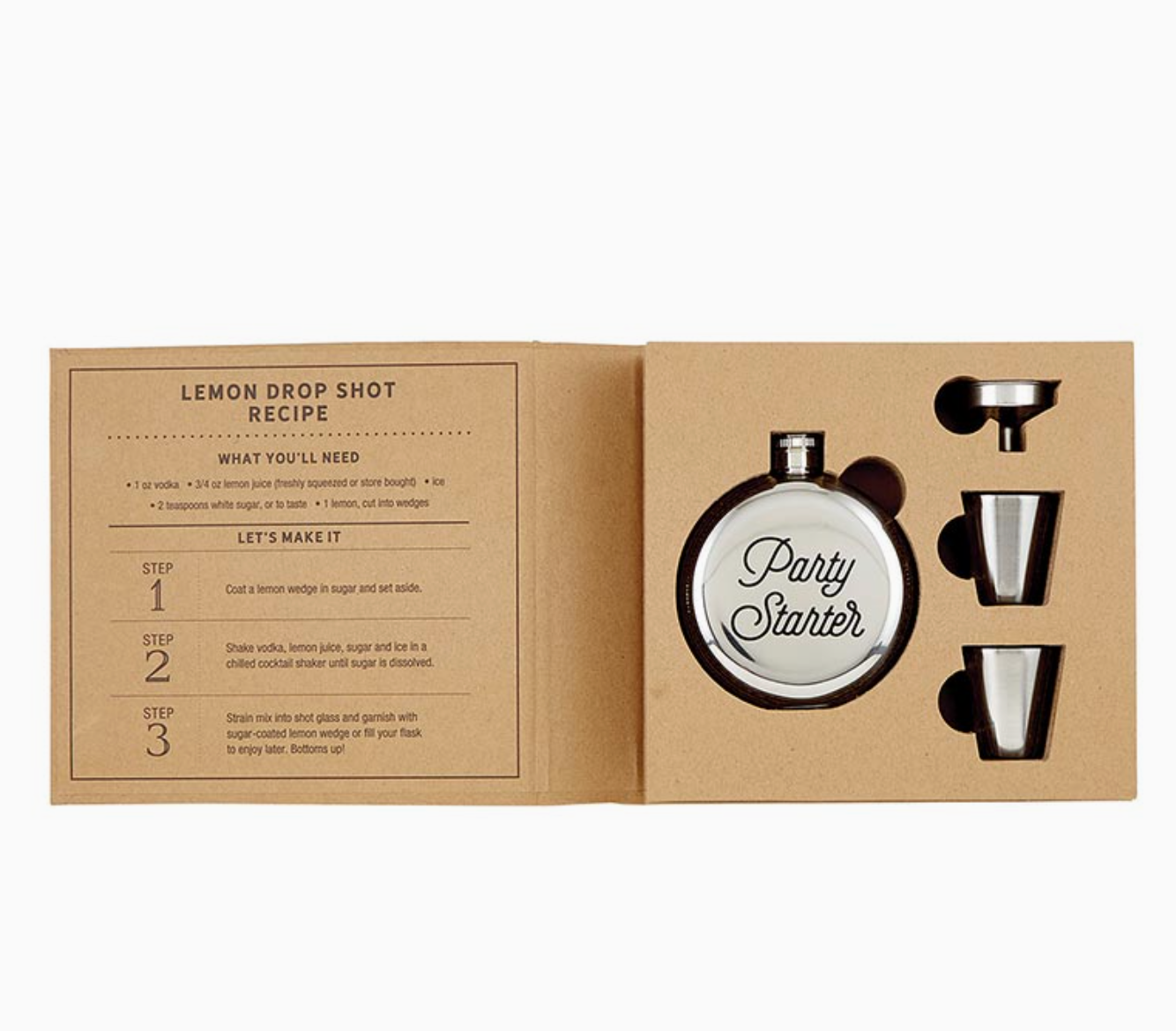 FLASK BOOK BOX PARTY STARTER U