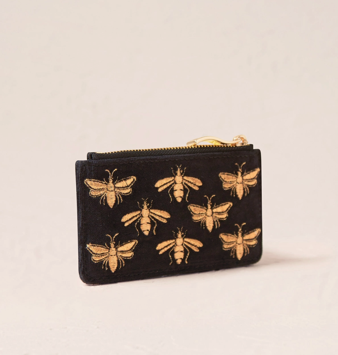 HONEY BEE CARD HOLDER BLACK U