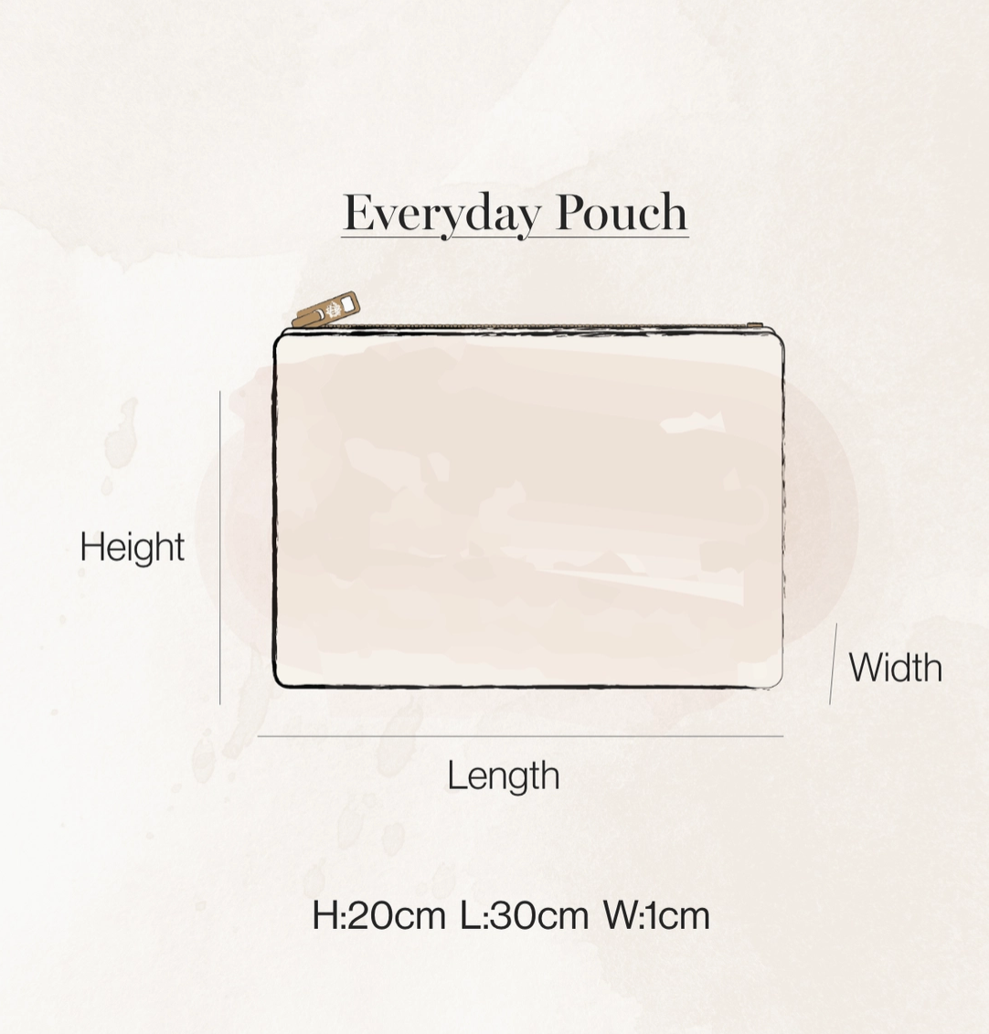 HONEY BEE EVERYDAY POUCH COBALT U