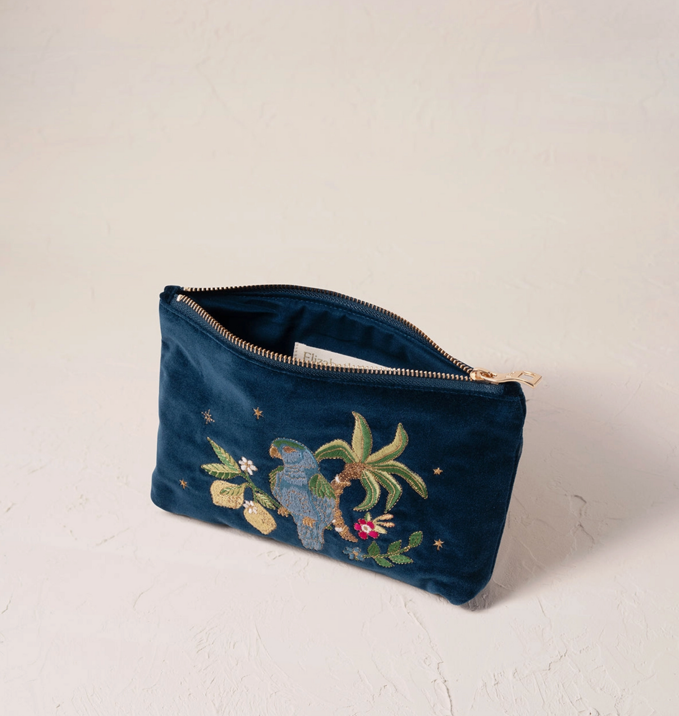 JUNGLE PARADISE PARROT MINI POUCH PFA25  BLUE