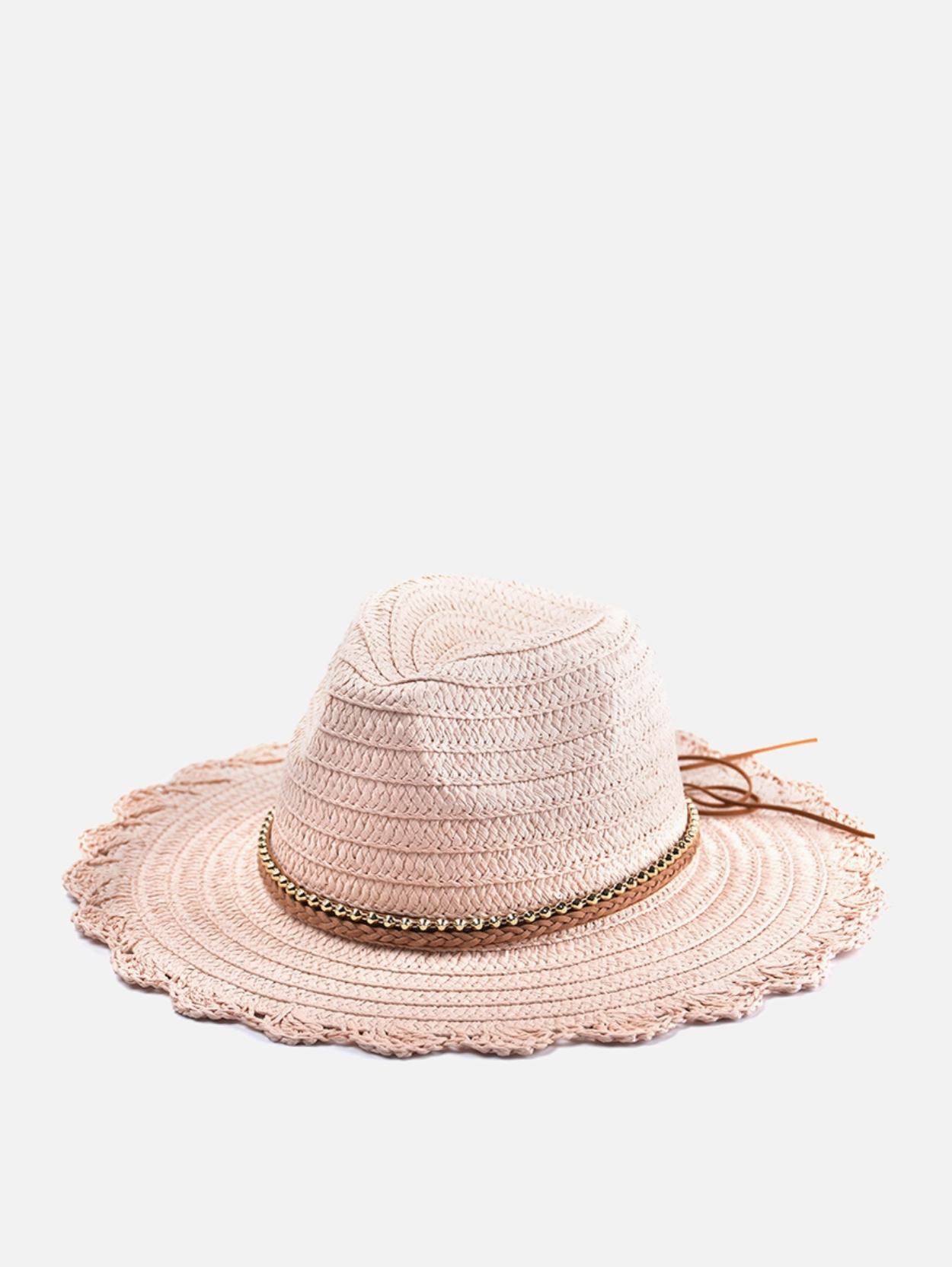 MORGAN STRAW SUN HAT BLUSH U