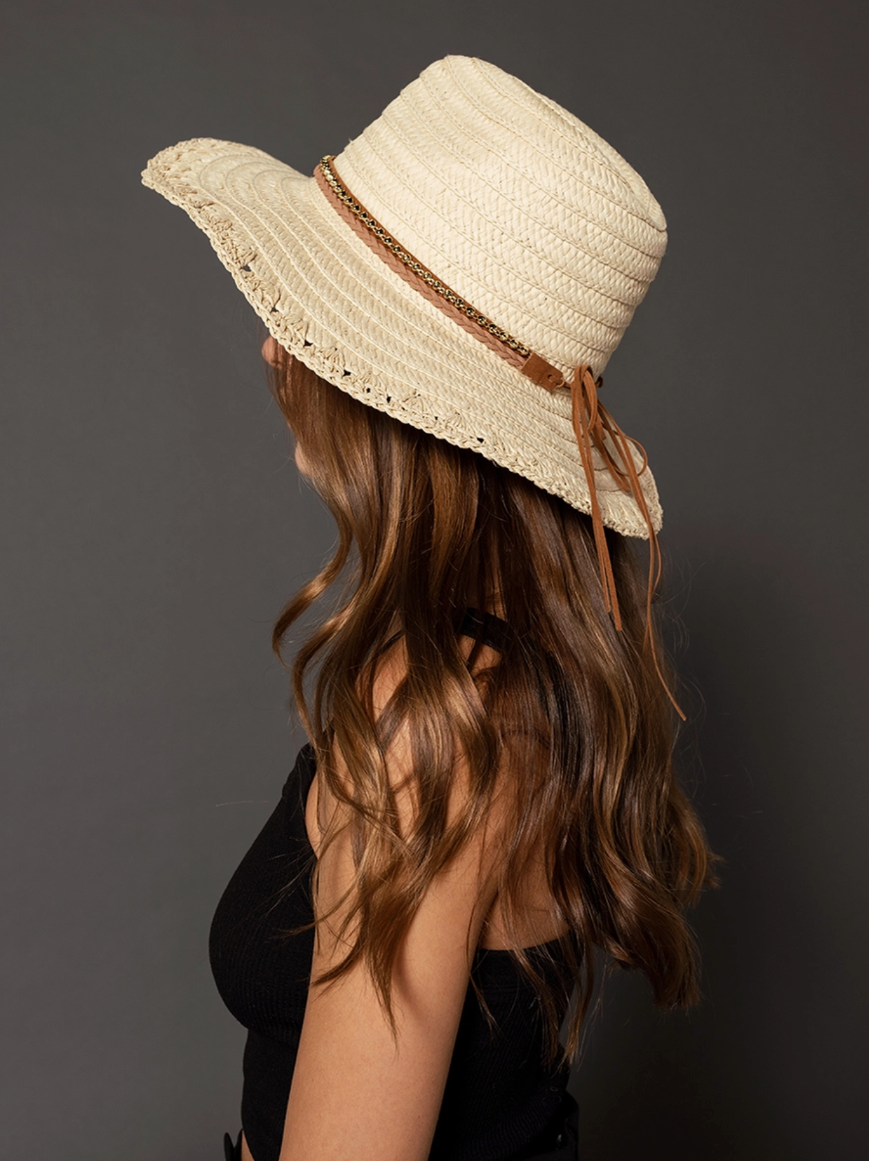 MORGAN STRAW SUN HAT BLUSH U