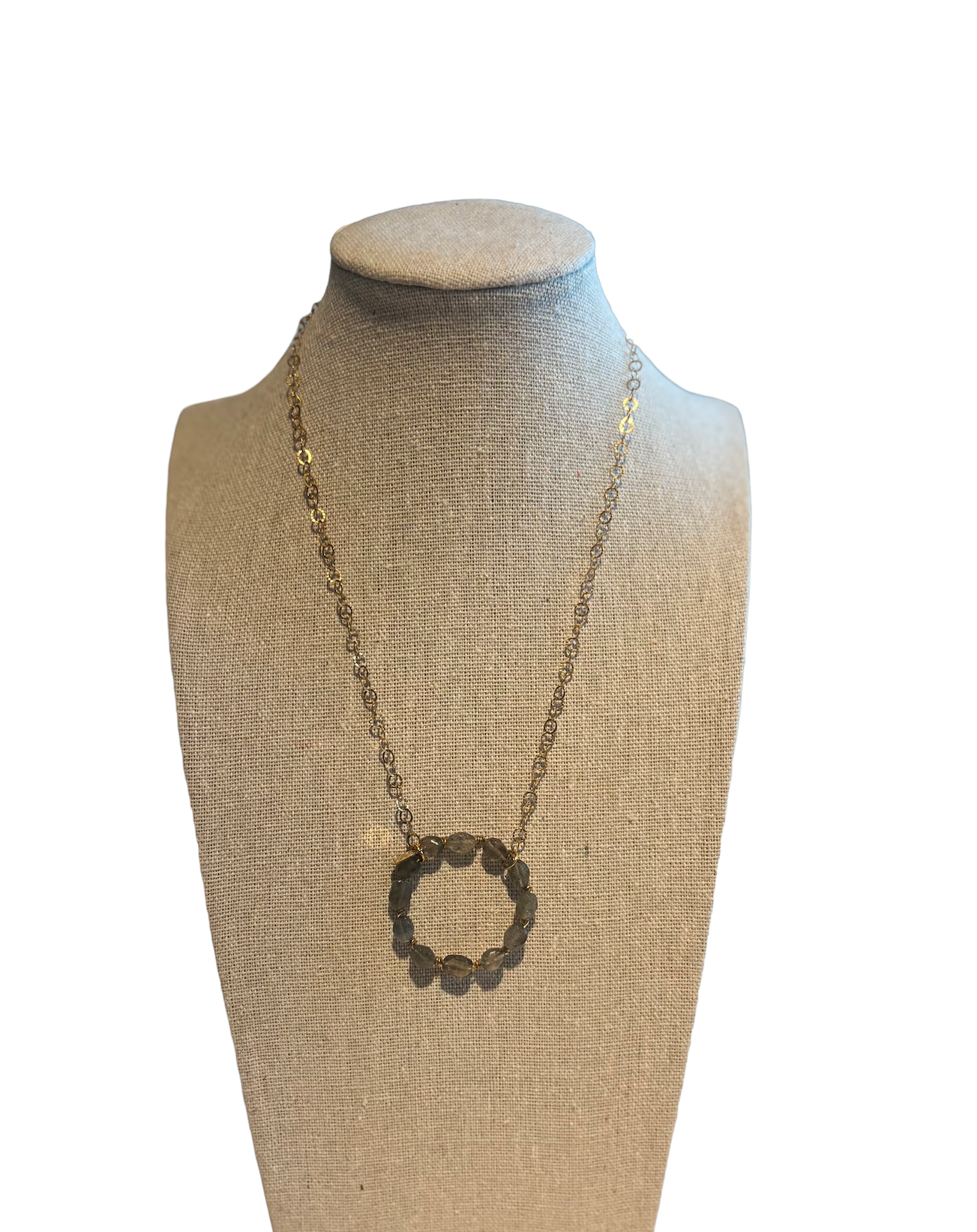 N4-1  SHORT LABRADORITE NECKLACE