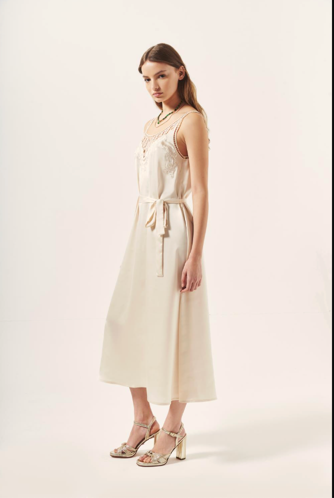 VESTIDO HELENE CRUDO M