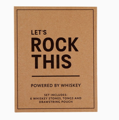 WHISKEY STONES BOOK BOX ROCK THIS U