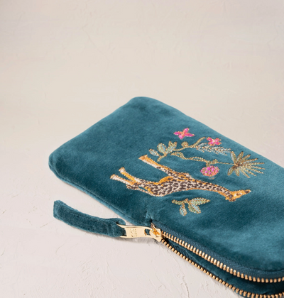 WILD GIRAFFE PALM RICH BLUE GLASSES CASE PFA25 BLUE