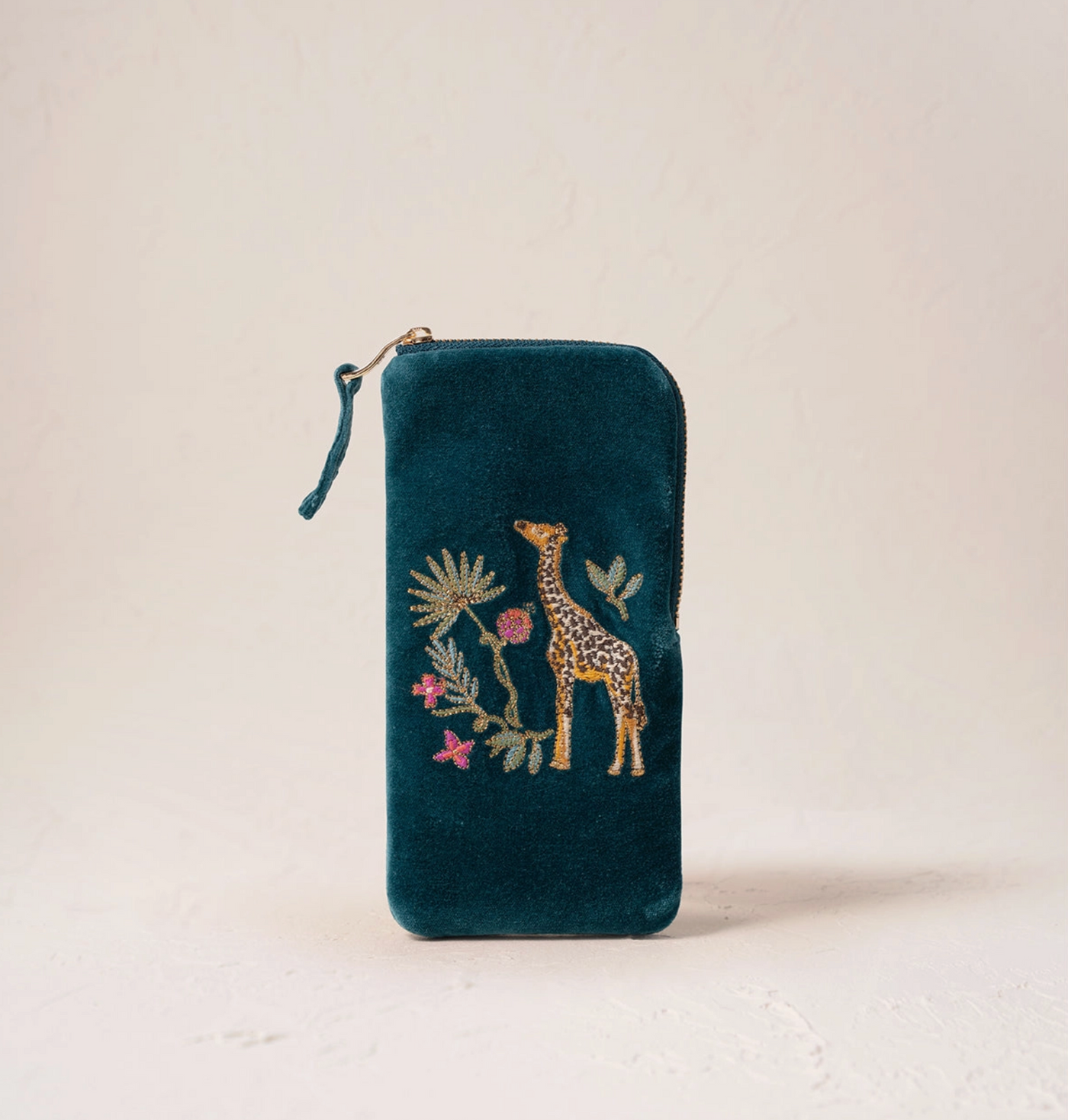 WILD GIRAFFE PALM RICH BLUE GLASSES CASE PFA25 BLUE