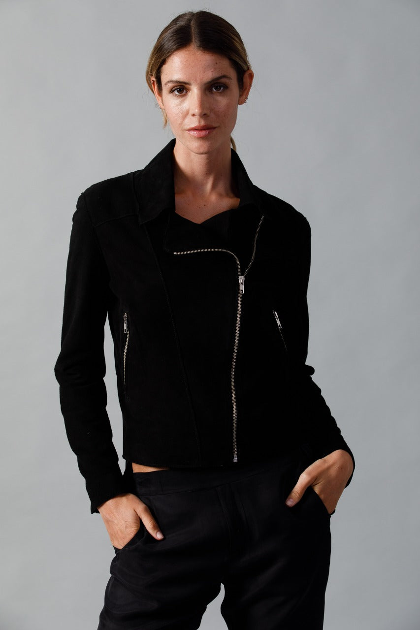 CAMPERA GAMUZA JHONY NEGRO