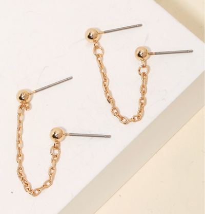 DAINTY CHAIN EARRINGS PAIR