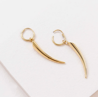BY THE HORNS HOOP EARRINGS PAIR