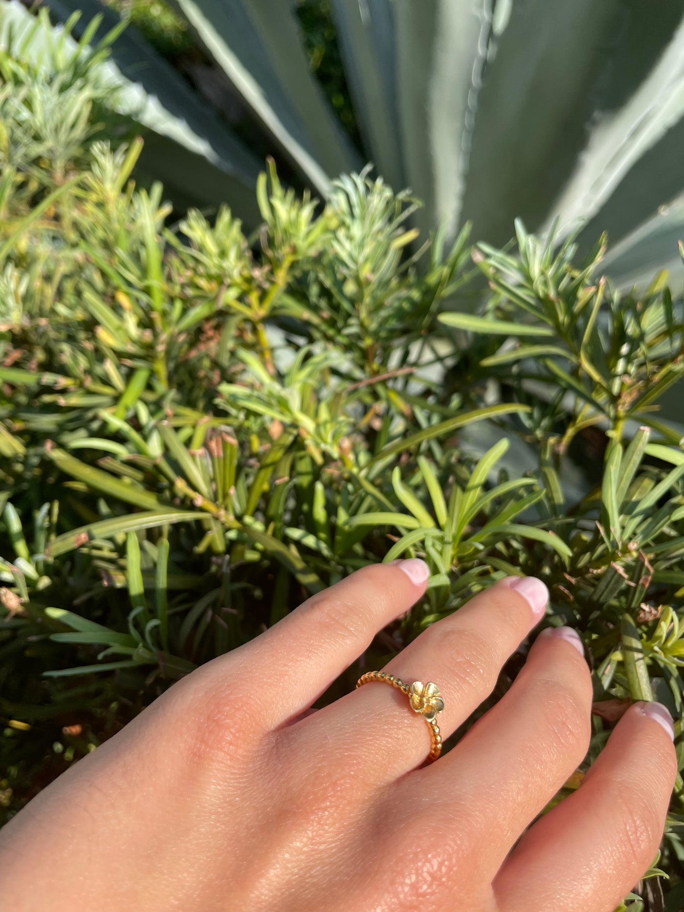 ANILLO FLOR TORZADA